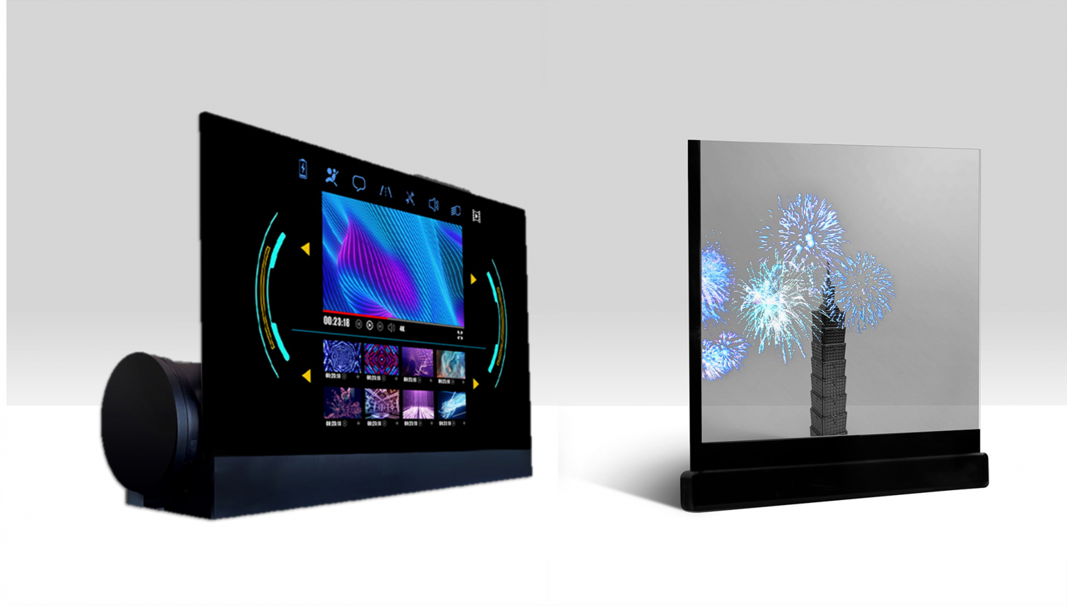 可卷式、折迭性、高透明